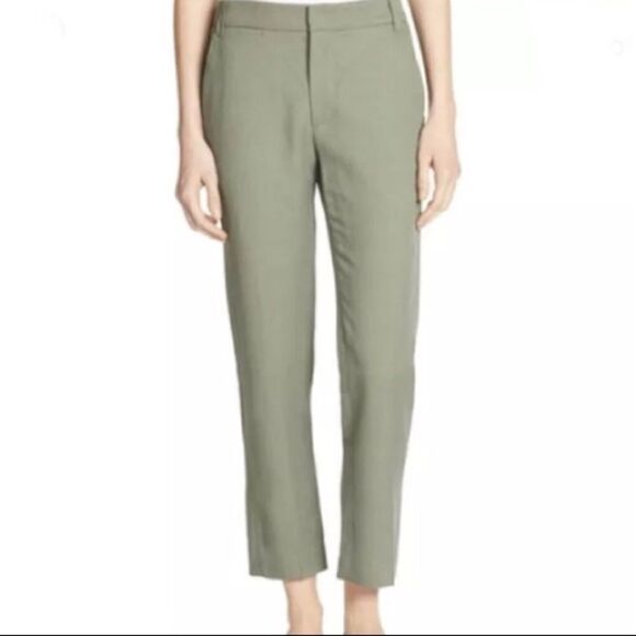 Vince Sz 6 Sage Coin Tapered Crop Trouser - Picture 1 of 8